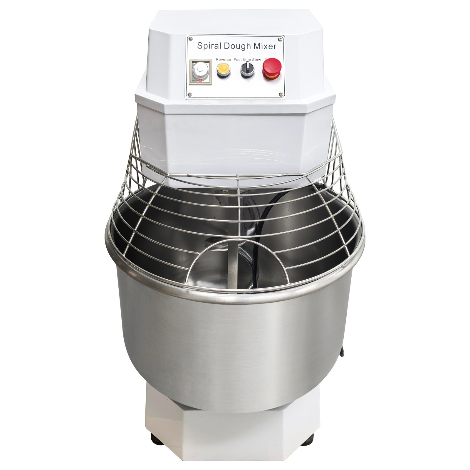 220V80L 3PH Electric Dough Kneading Machine Dual-speed Dough Mixer Without Plug