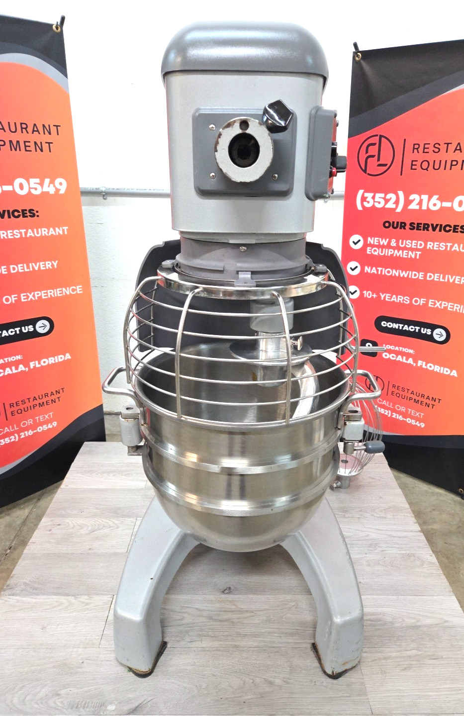 HOBART HL300 30QT Mixer with NEW Hook, Bowl, Whip – 3 Phase – WATCH VIDEO!!