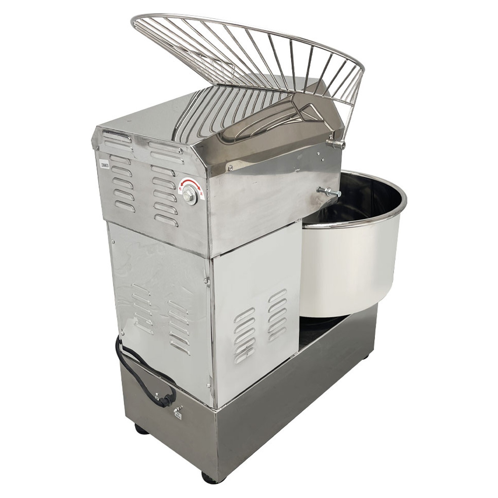 40L Double Speed Spiral Dough Mixer 110V Stainless Steel Flour Mixing Machine