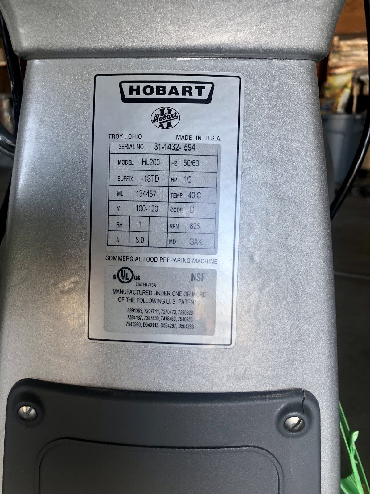 HOBART HL 200 Plus 20Qt And 12 Qt Bowls And All Accessories
