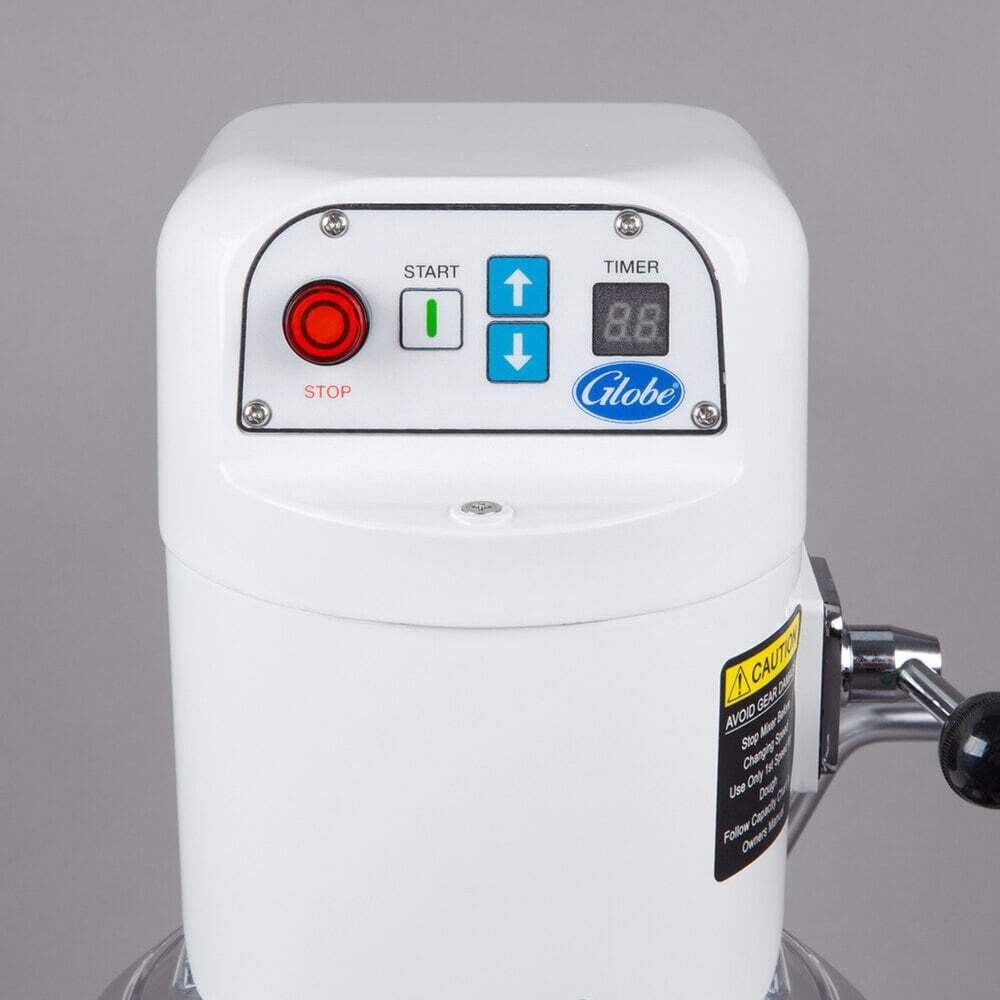 Globe 8 Qt. Bowl Lift Countertop Mixer with Guard & Standard Accessories, 1/4 hp