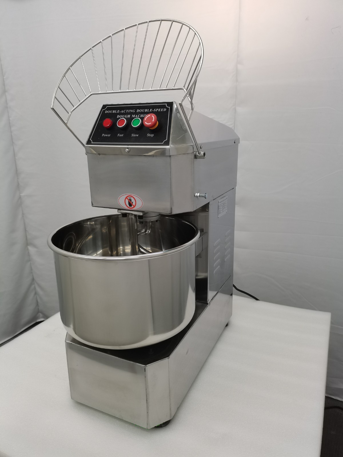30L 110V Stainless Steel Double-Speed & Double-Acting Dough Mixer for Commercial