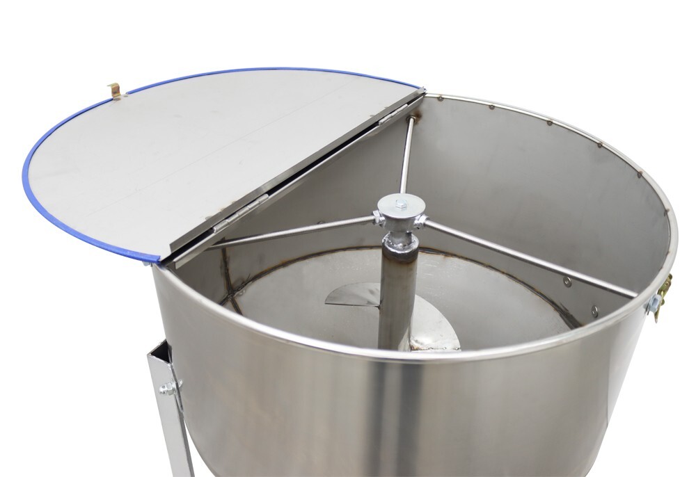 Feed Pellet Mixing Machine Stainless Steel Hooper Blender Movable 165lbs
