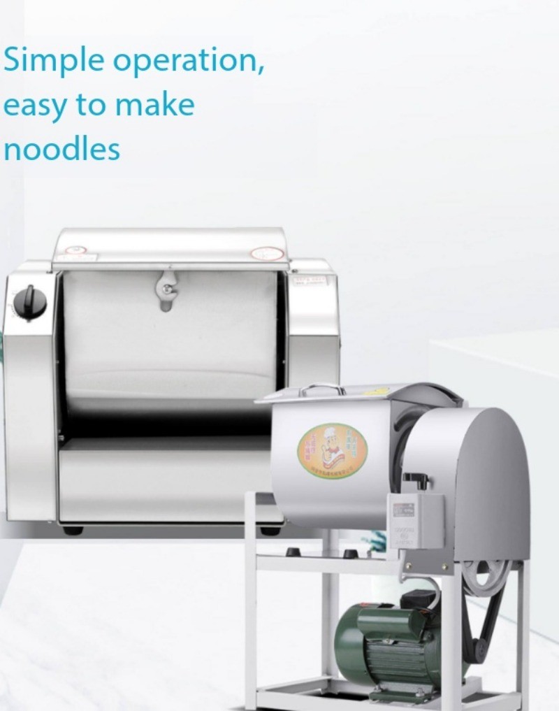 Automatic Kneading Machine Large Horizontal Stainless Steel Flour Mixer