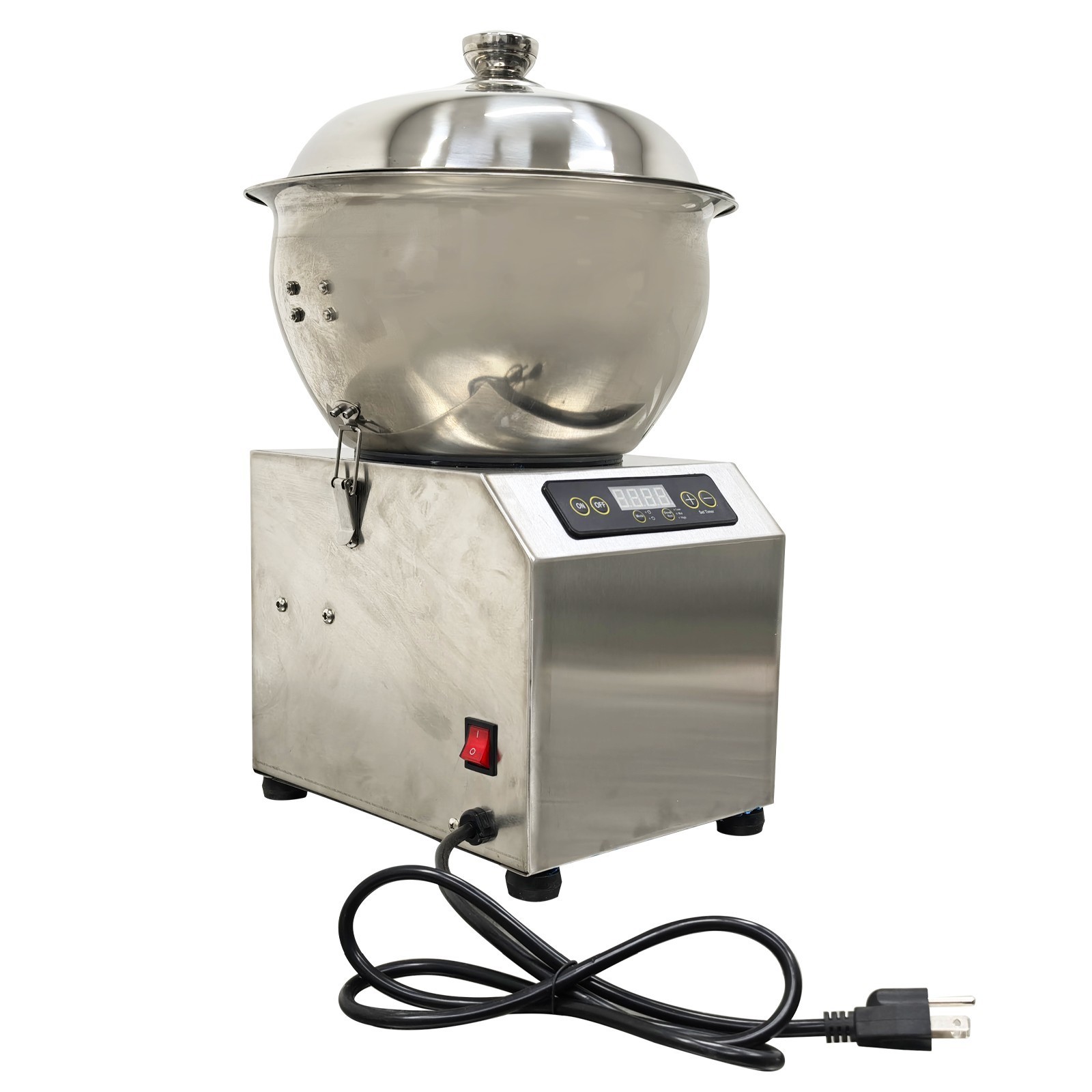 8KG 110V Electric Dough Mixer Bread Kneading Machine Auto Flour Mixer w/Heating