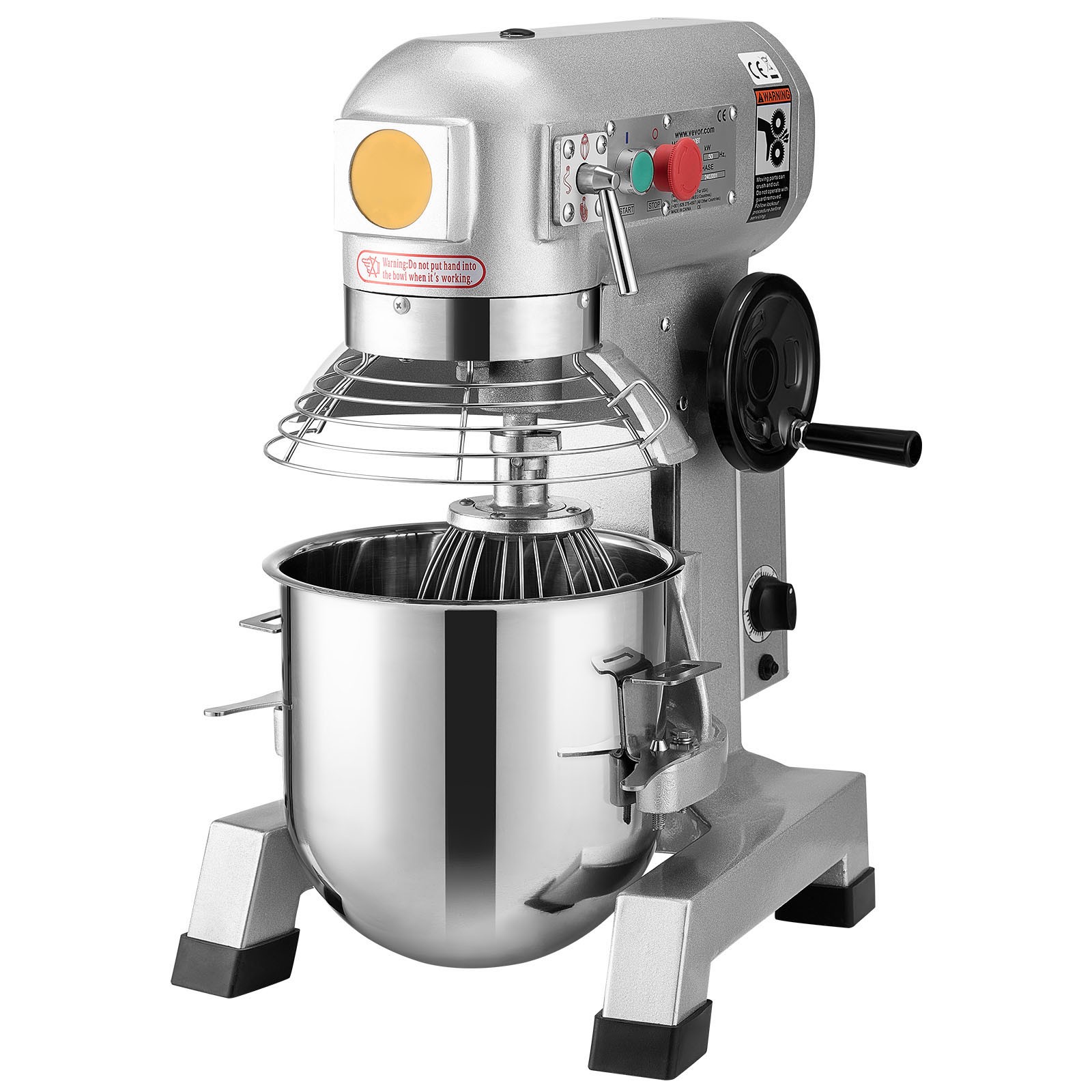 Uimoso 10Qt Commercial Electric Stand Mixer with 3 Speeds and 550W Power