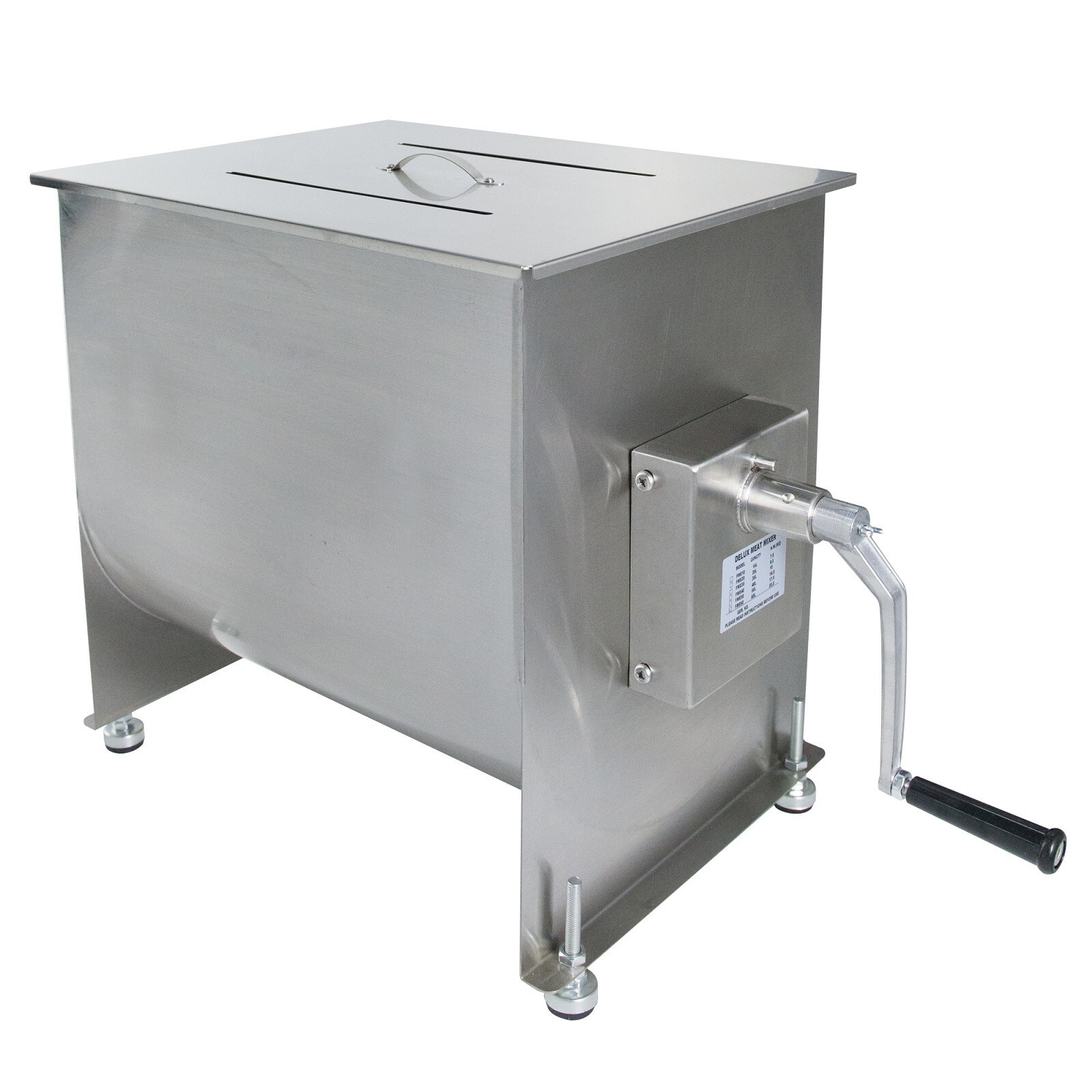 Clivia Manual Meat Mixer Fixed Tank Max Mixing 85 lbs Food Sausage Processor