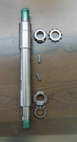 Hobart H600 L800 P-660 Mixer 00-024204 Worm Gear Shaft w Top & Bottom Nut & Keys