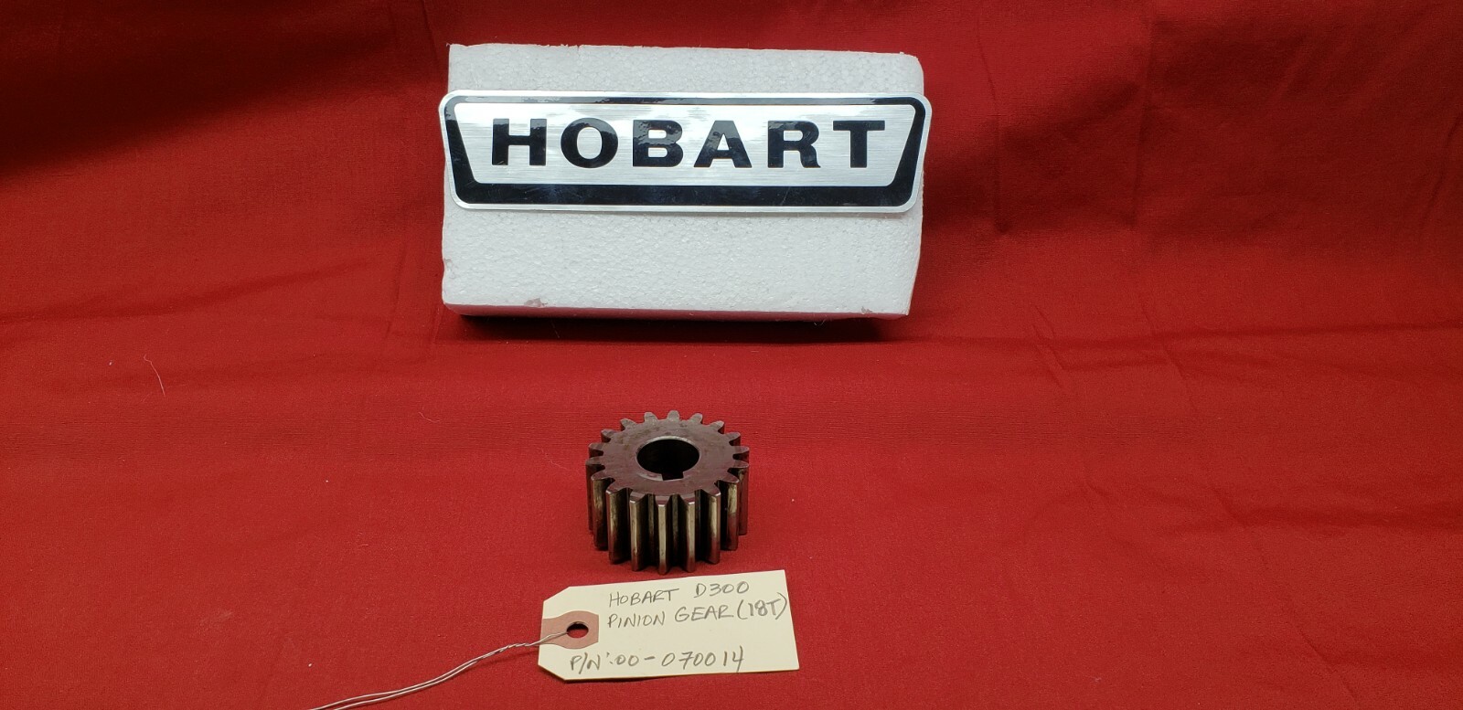 Hobart D300 Pinion Gear P/N 00-070014 (18 Tooth) Hobart 30 Qt Mixer