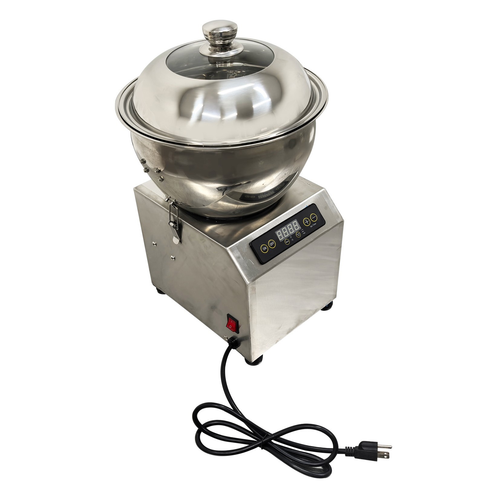 110V 8KG Detachable Basin Dough Mixer w/Heating Function Dough Kneading Machine