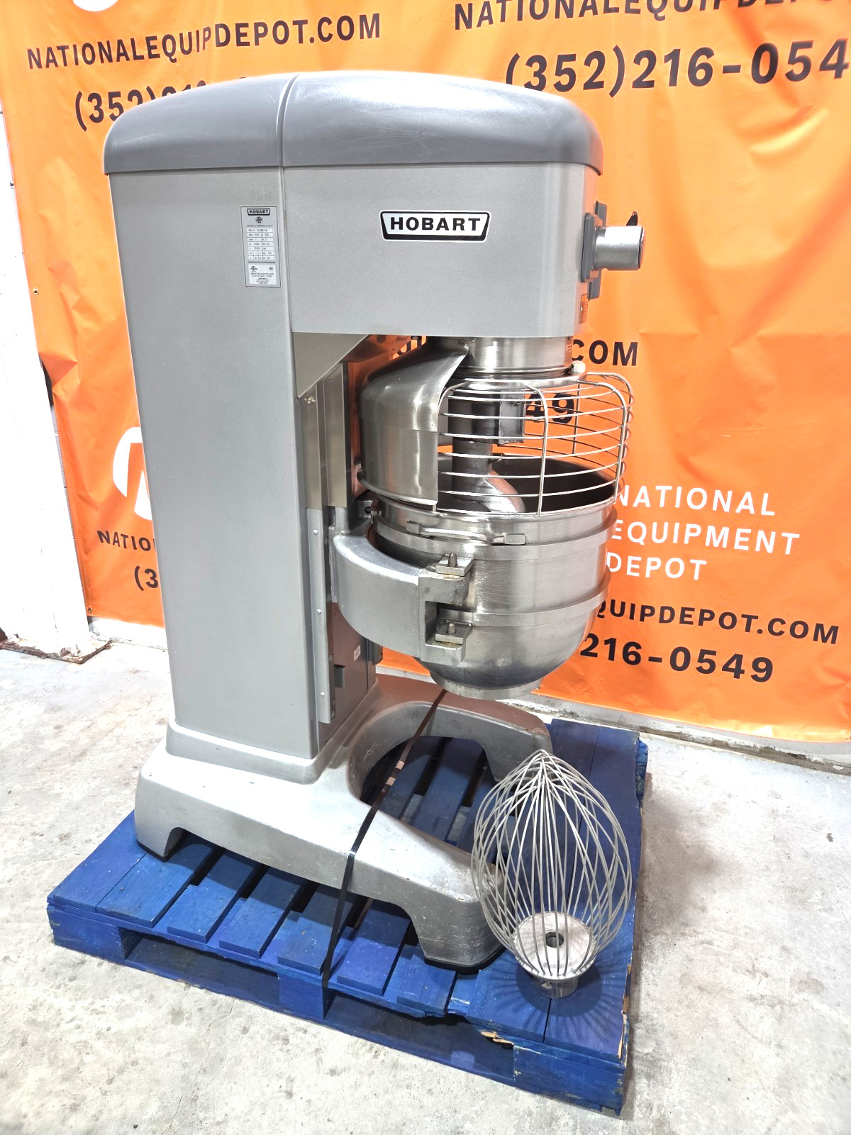 2016 HOBART HL600 Legacy 60QT Mixer W/ Bowl, Hook, Whip, 2.7HP – 1 Or 3PH