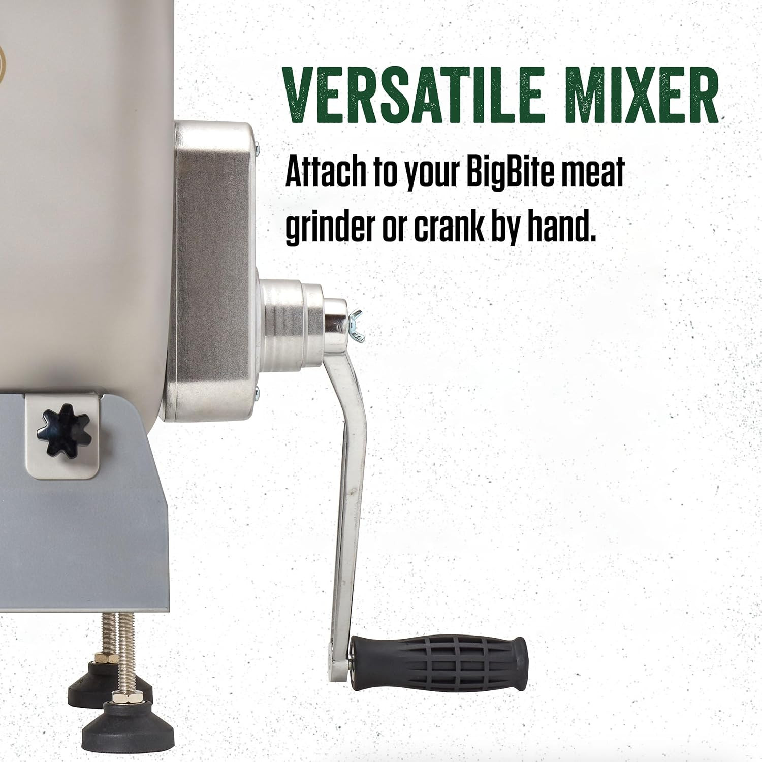 Products Bigbite 25 Pound Capacity Fixed Position Meat Mixer, Stainless Steel, M