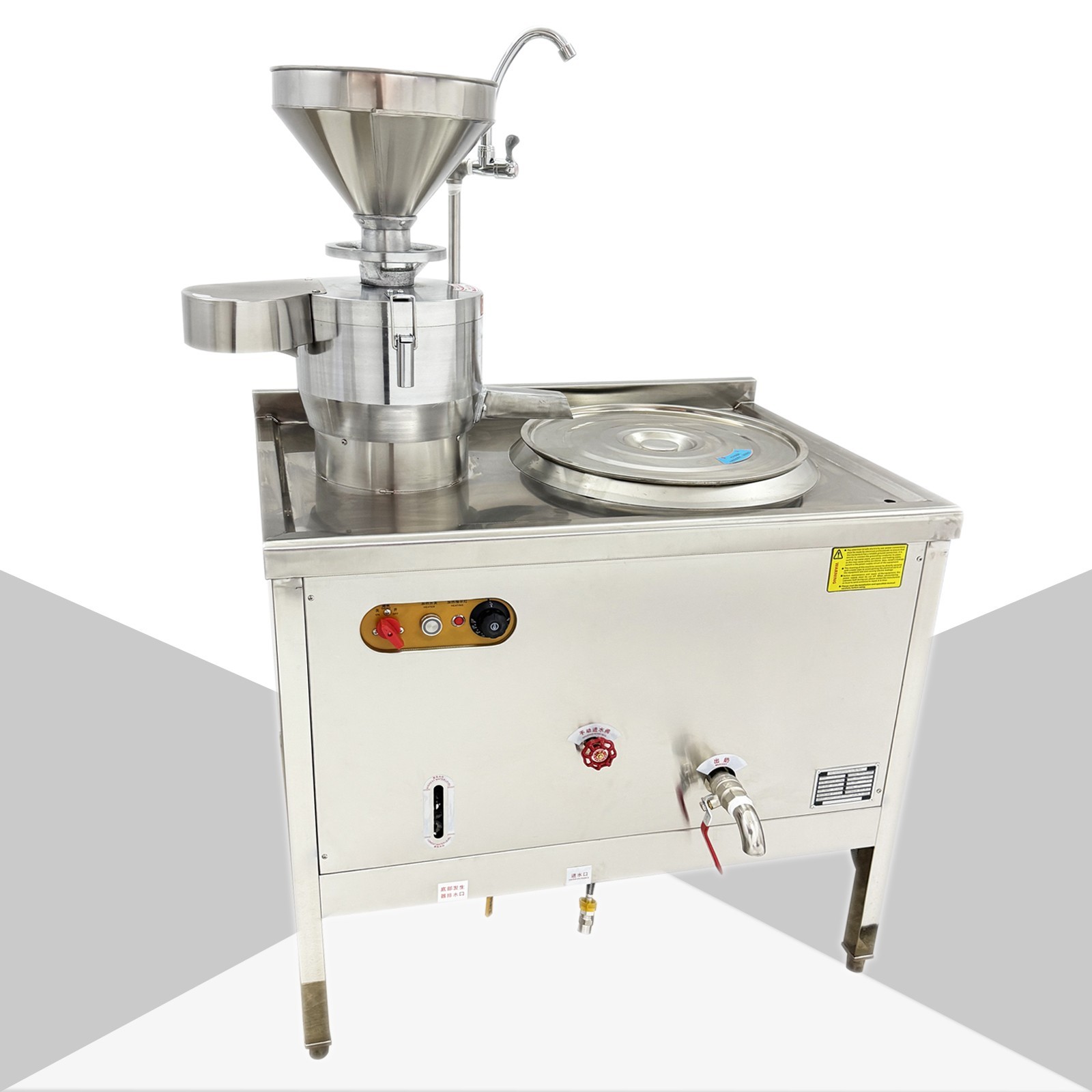 Commercial Electric Heating Soymilk Machine (220V 3-Phase, 8HP, 60L, 86-230℉)