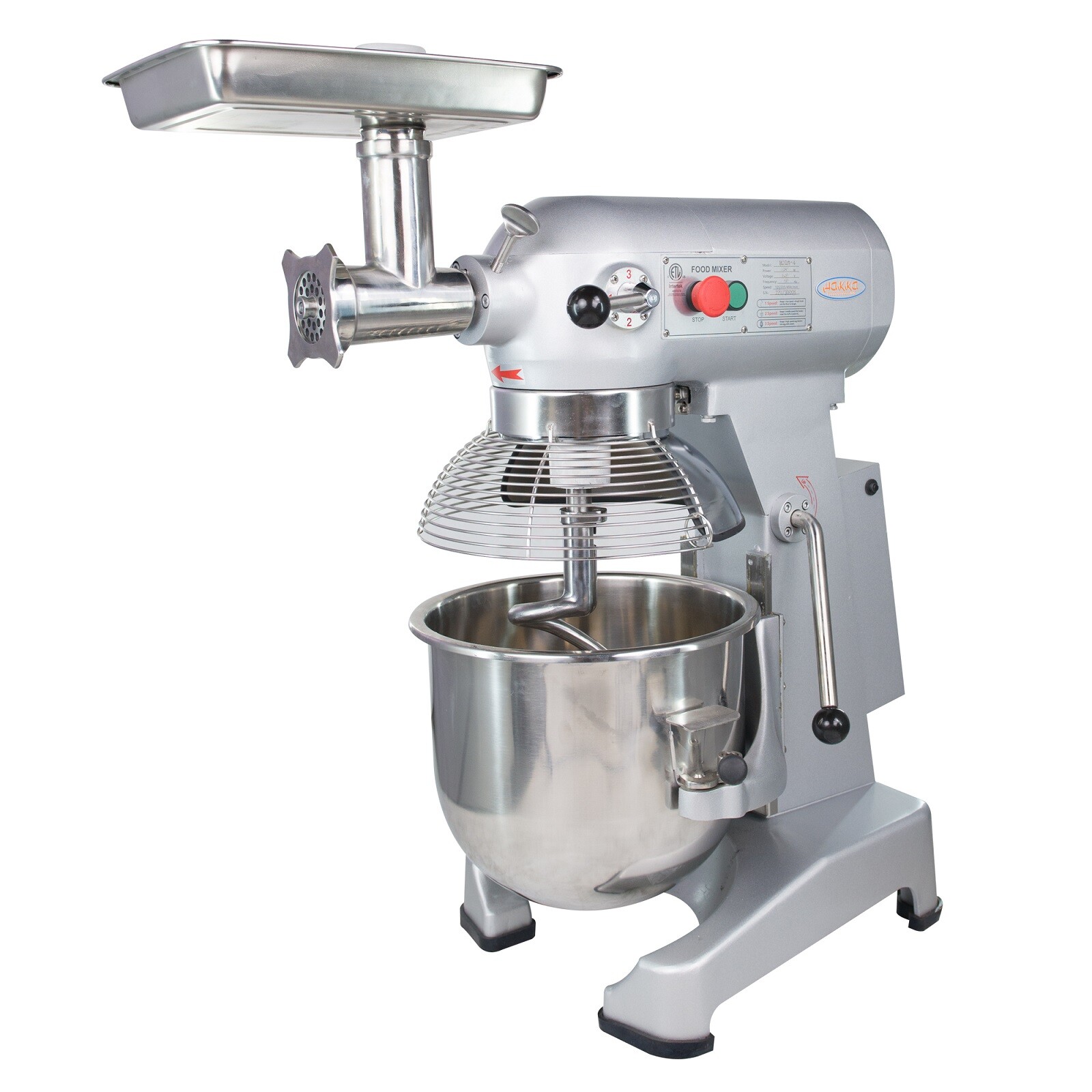 Hakka Commercial Food Mixer 20Qt Electric Dough Mixer Pizza Bakery 1100W