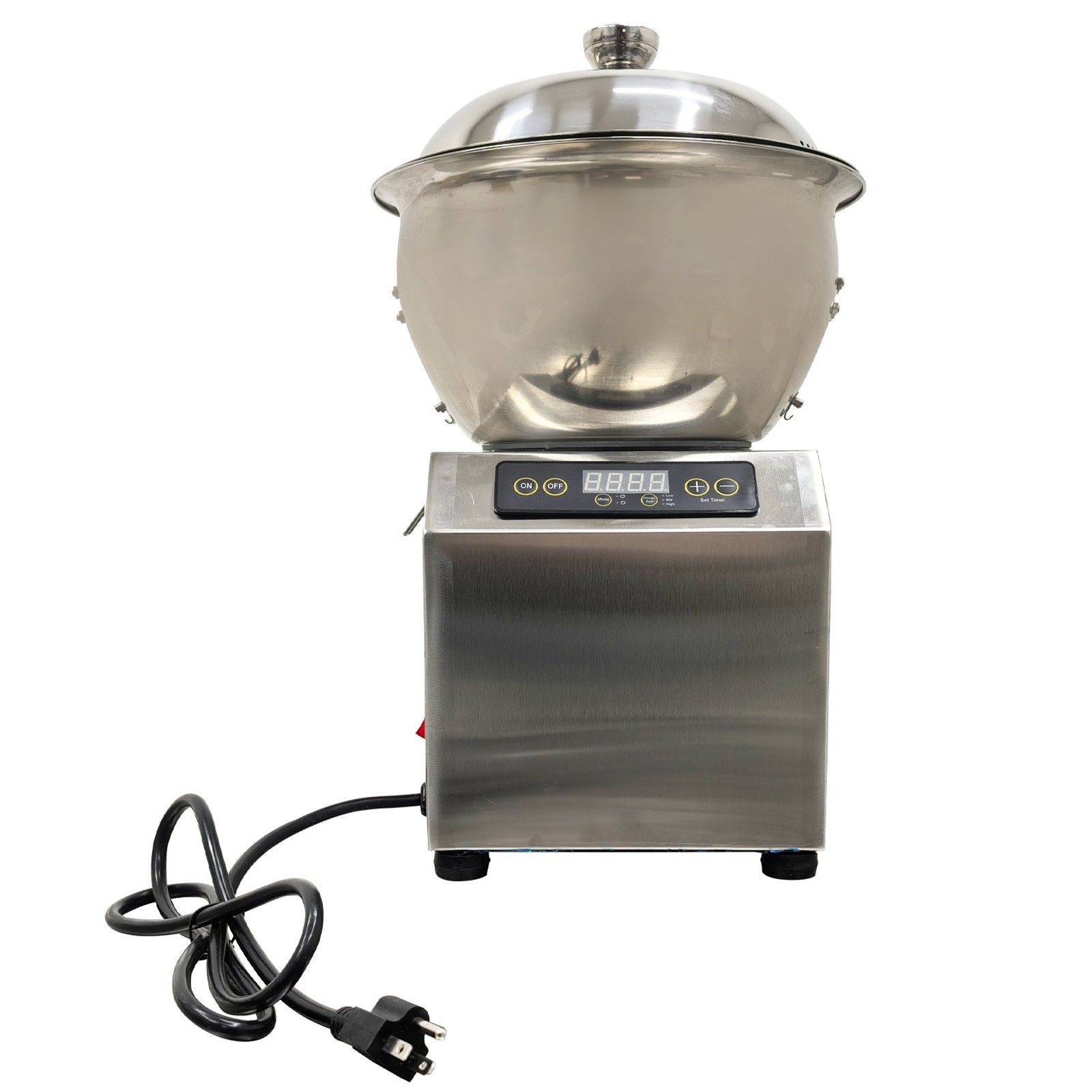 110V 8KG Detachable Basin Dough Mixer w/Heating Function Dough Kneading Machine
