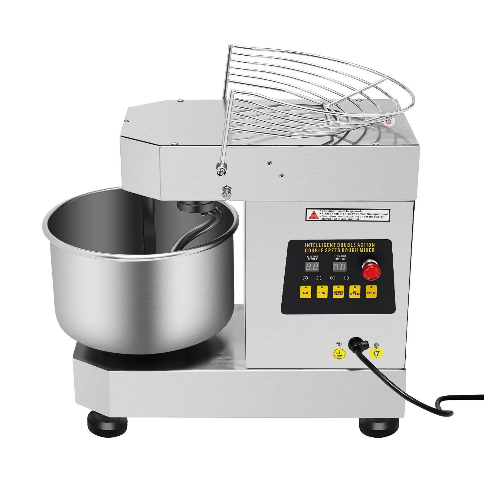 12Qt 2-Speed Commercial Food Mixer Electric Dough Mixer Pizza Bakery Mixer 750W