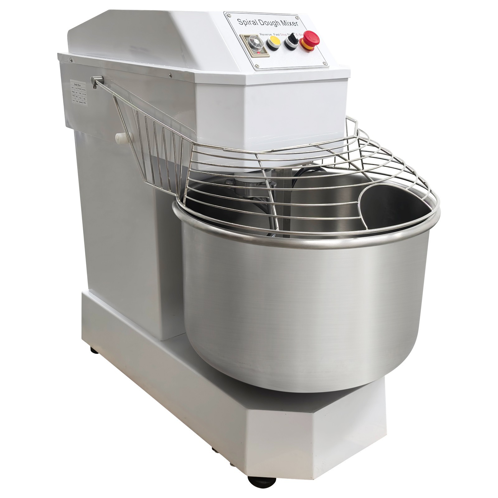 80L/72 lbs Double-acting Double-speed Dough Mixer Machine 220V Three-phase
