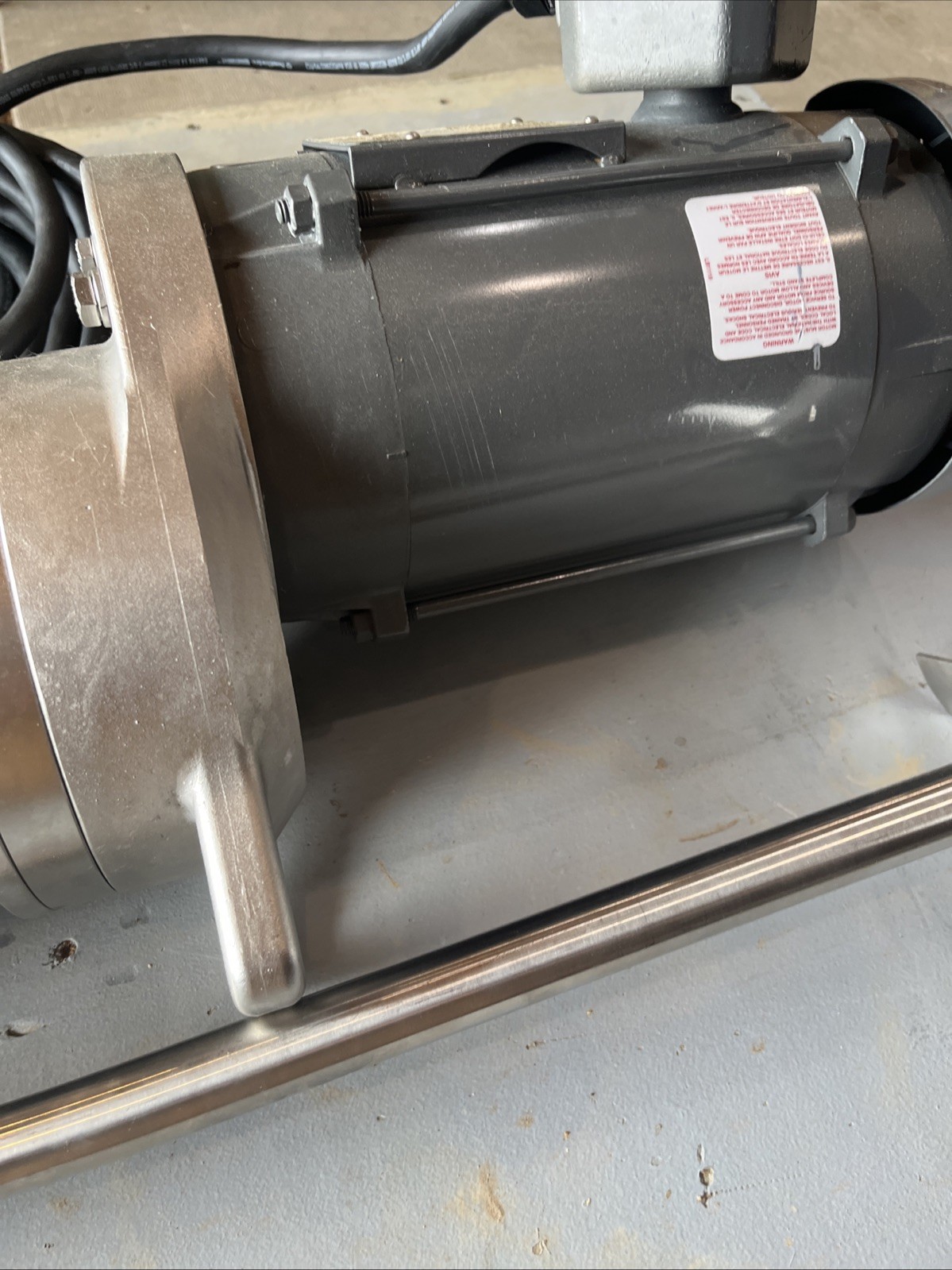 NEW 36″ Sharpe Mixers SSFGM-033VF Stainless Steel Gear Drive Mixer/Motor | USA