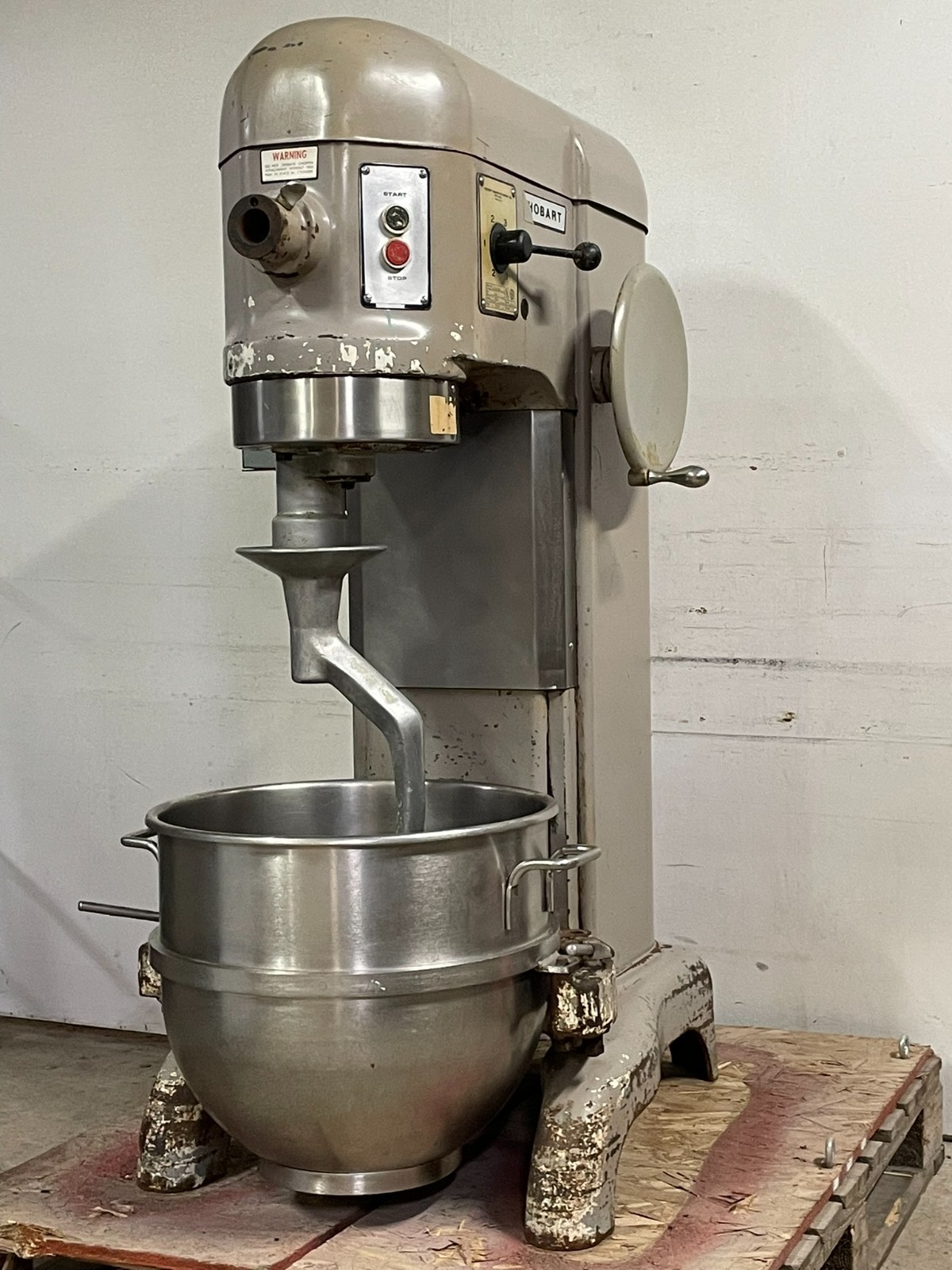 Hobart H600 60 Quart Mixer With Single Phase Converter