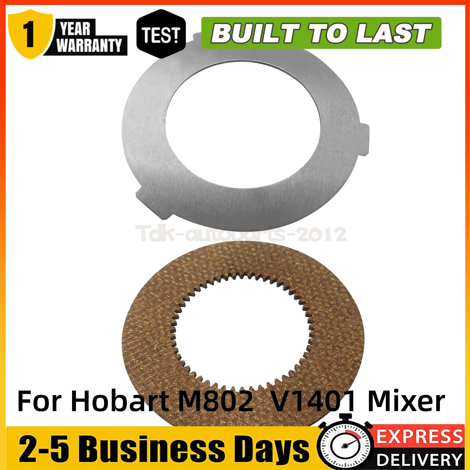 2PCS Inner Outer Clutch Disc 873117 064432 for Hobart Mixer M802 V1401 NEW