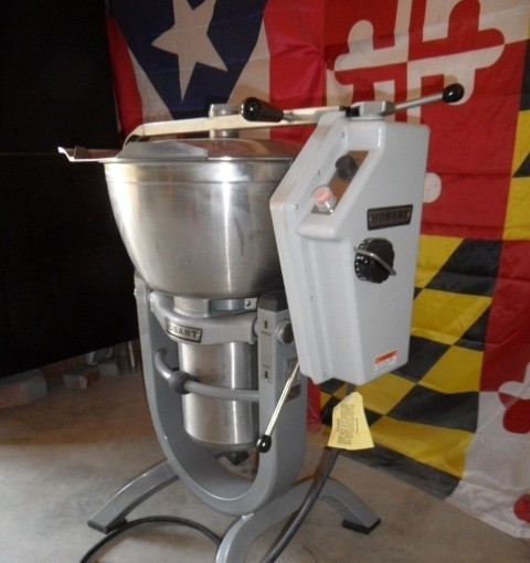 Single Phase Hobart HCM-450 45 Qt Vertical Mixer with 15HP Rotary 208-240V