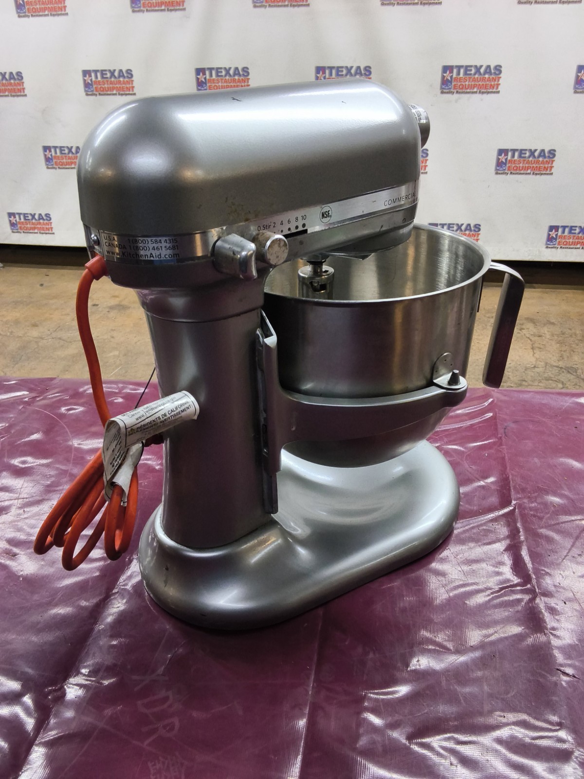 KITCHEN AID KSM8990CU COMMERCIAL 8 QT STAND MIXER