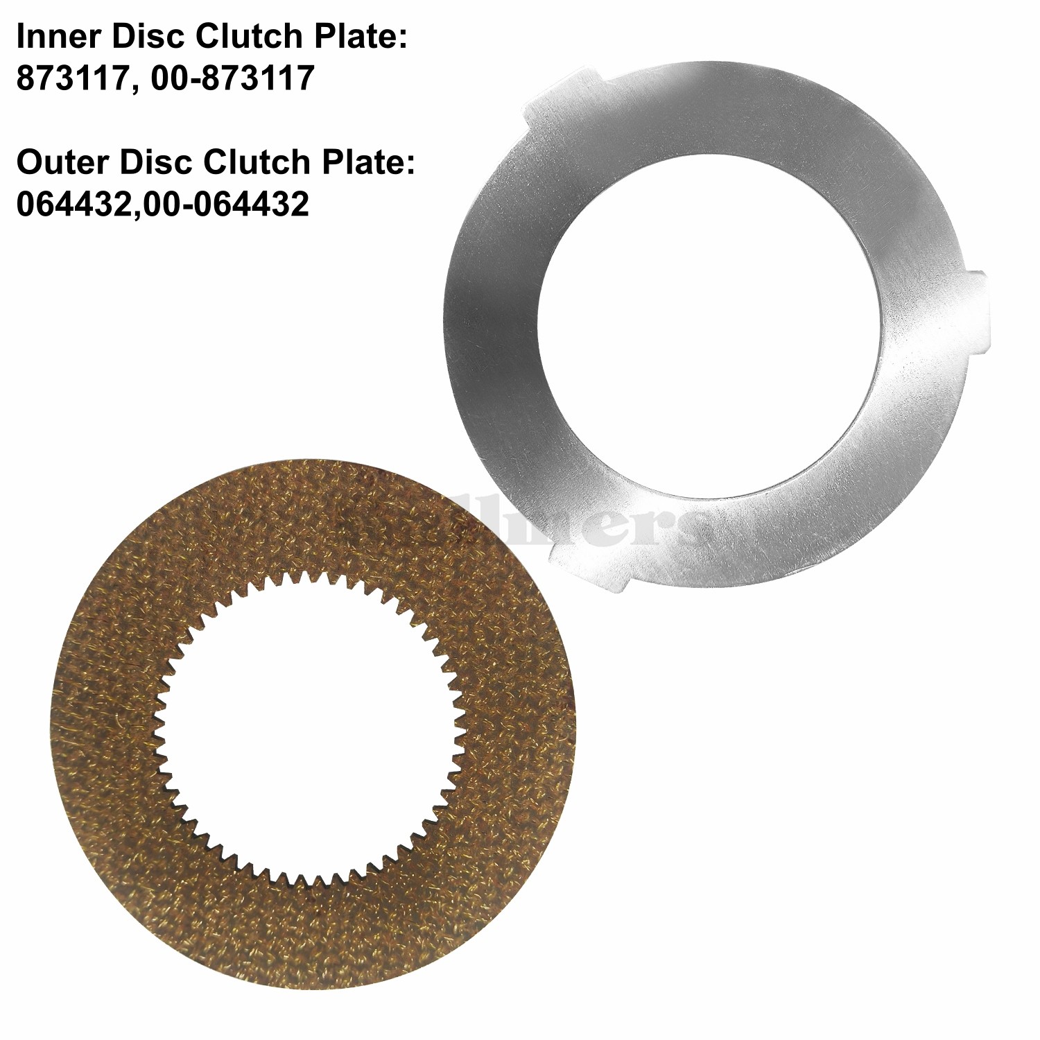 873117 & 064432 INNER/OUTER CLUTCH DISCS FOR HOBART CLASSIC M802/V1401 MIXERS