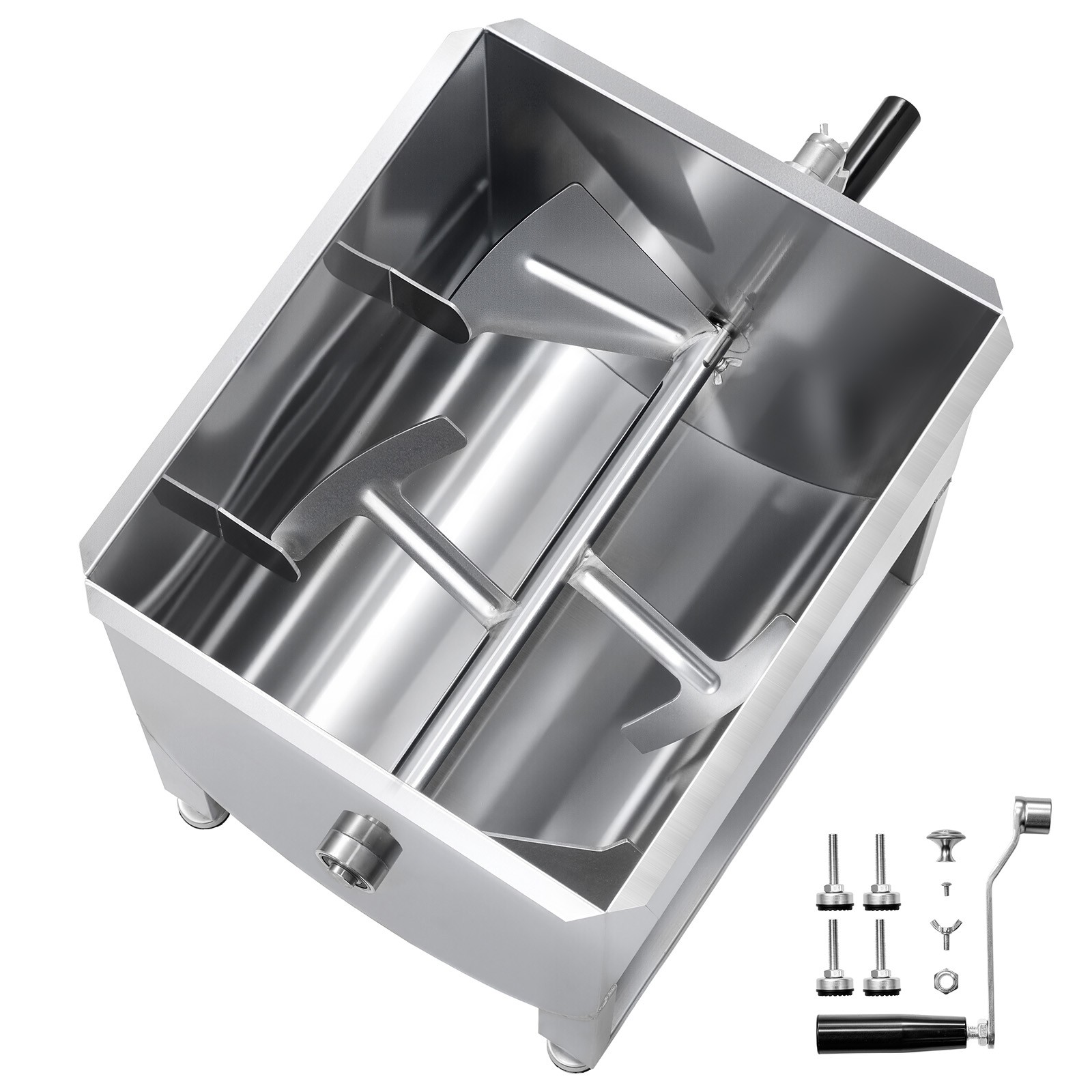 Uimoso Manual Meat Mixer 40L Fixed Tank Mixing Max 60LB for Meat Sausage Mixer