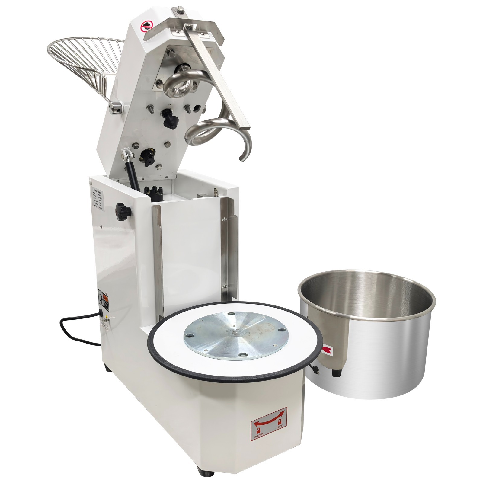 20qt Commercial Dough Kneading Machine Mixer Double-acting 2-speed Dismountable