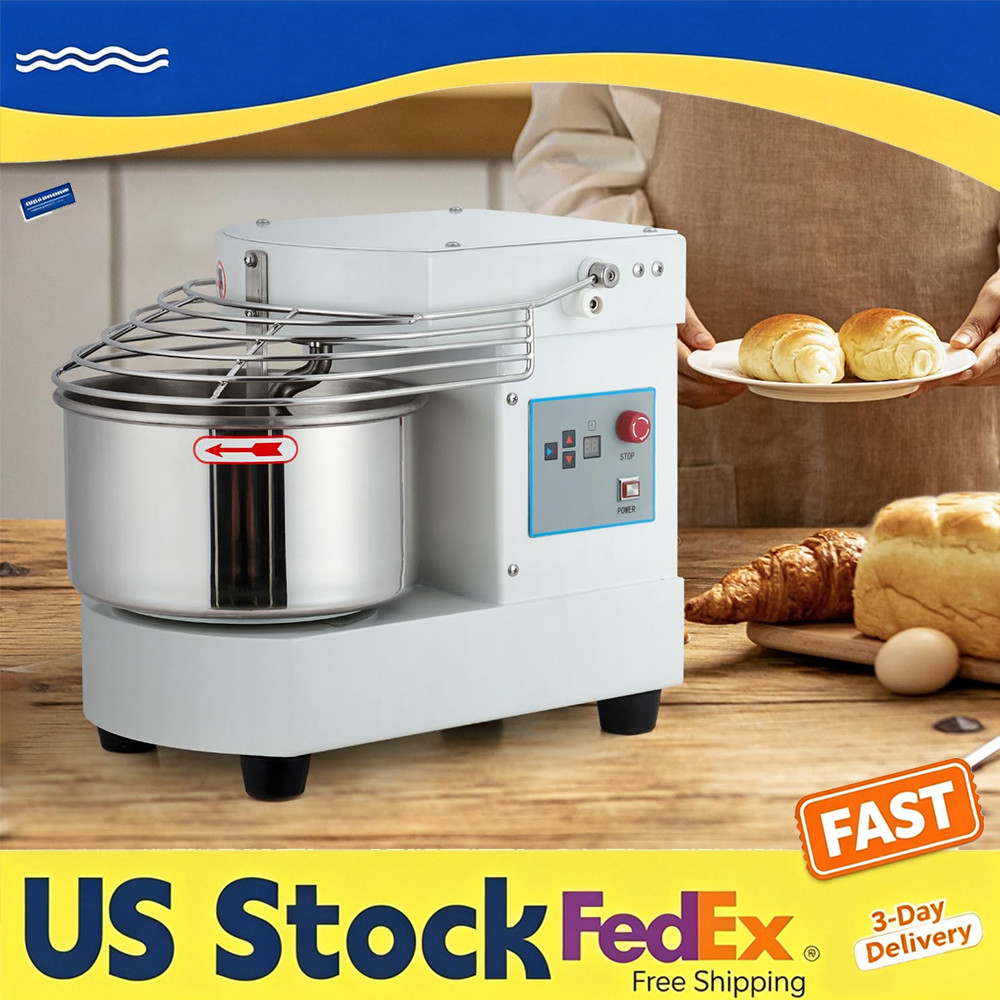 10.5 Qt Commercial Food Mixer 650W, Touch Screen Timer Heavy Duty Dough Machine