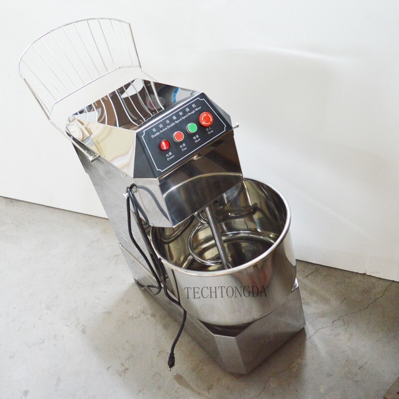 30L Commercial Food Mixer 110V Dual Speed Bakery Spiral Dough Kneading Machine