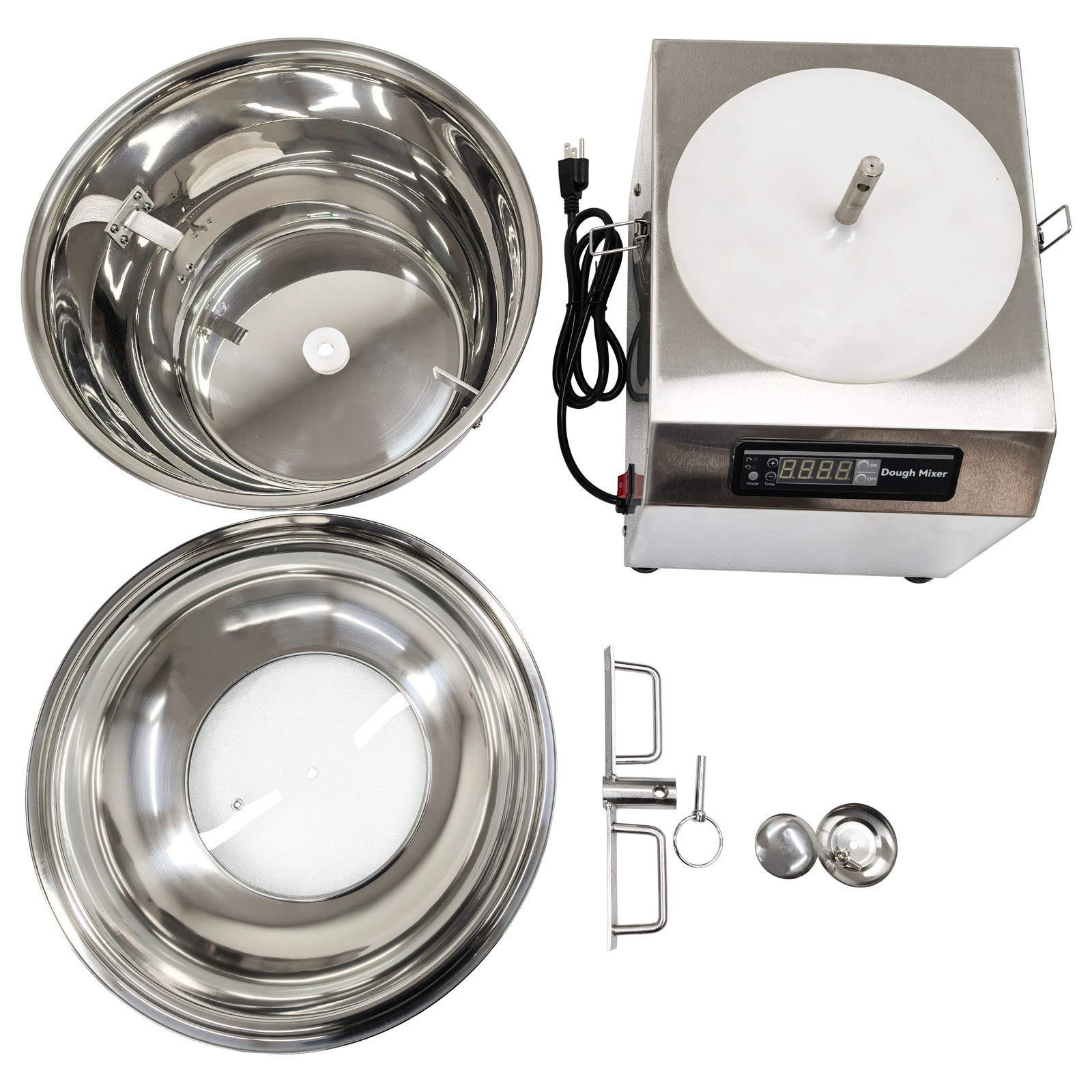 5KG Commercial Dough Mixer,110V Electric Stainless Dough Kneading Machine