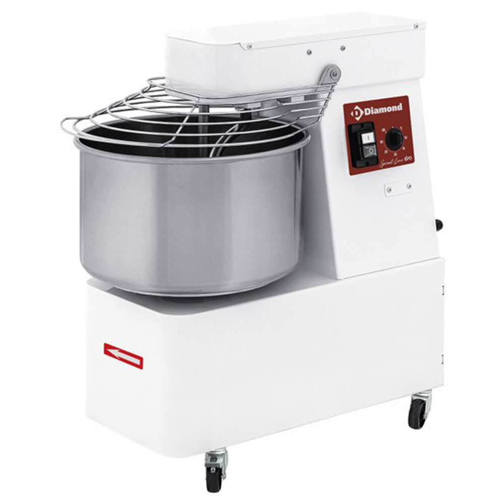 Dough Kneading Machine Dough Machine Spiral Mixer 10L 8kg 230V with Wheels Gastlando